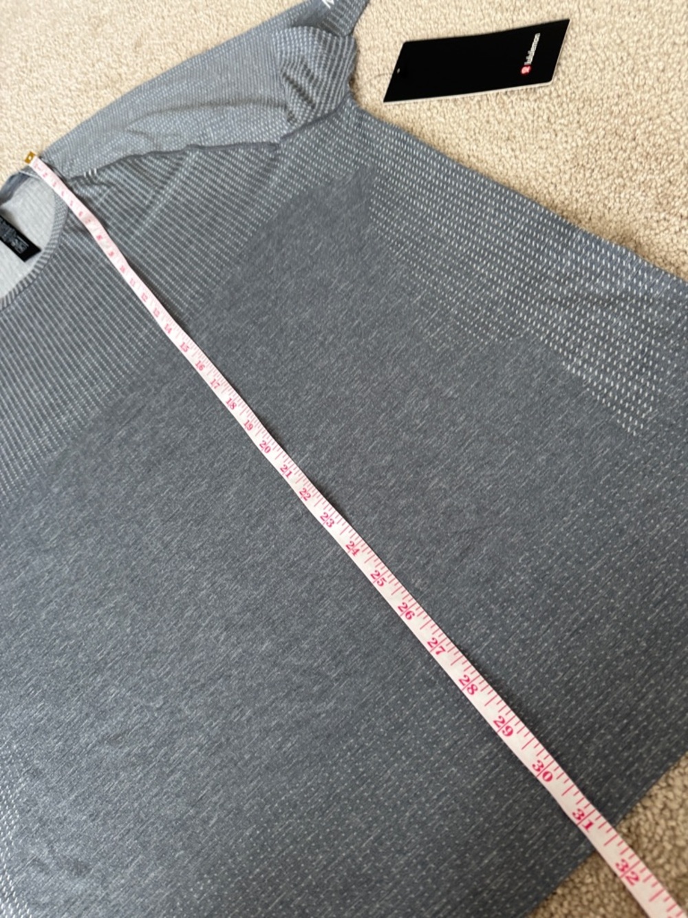 NWT Lululemon Metal Vent Tech Short Sleeve Grey Athletic Seamless Tee - Picture 7 of 7